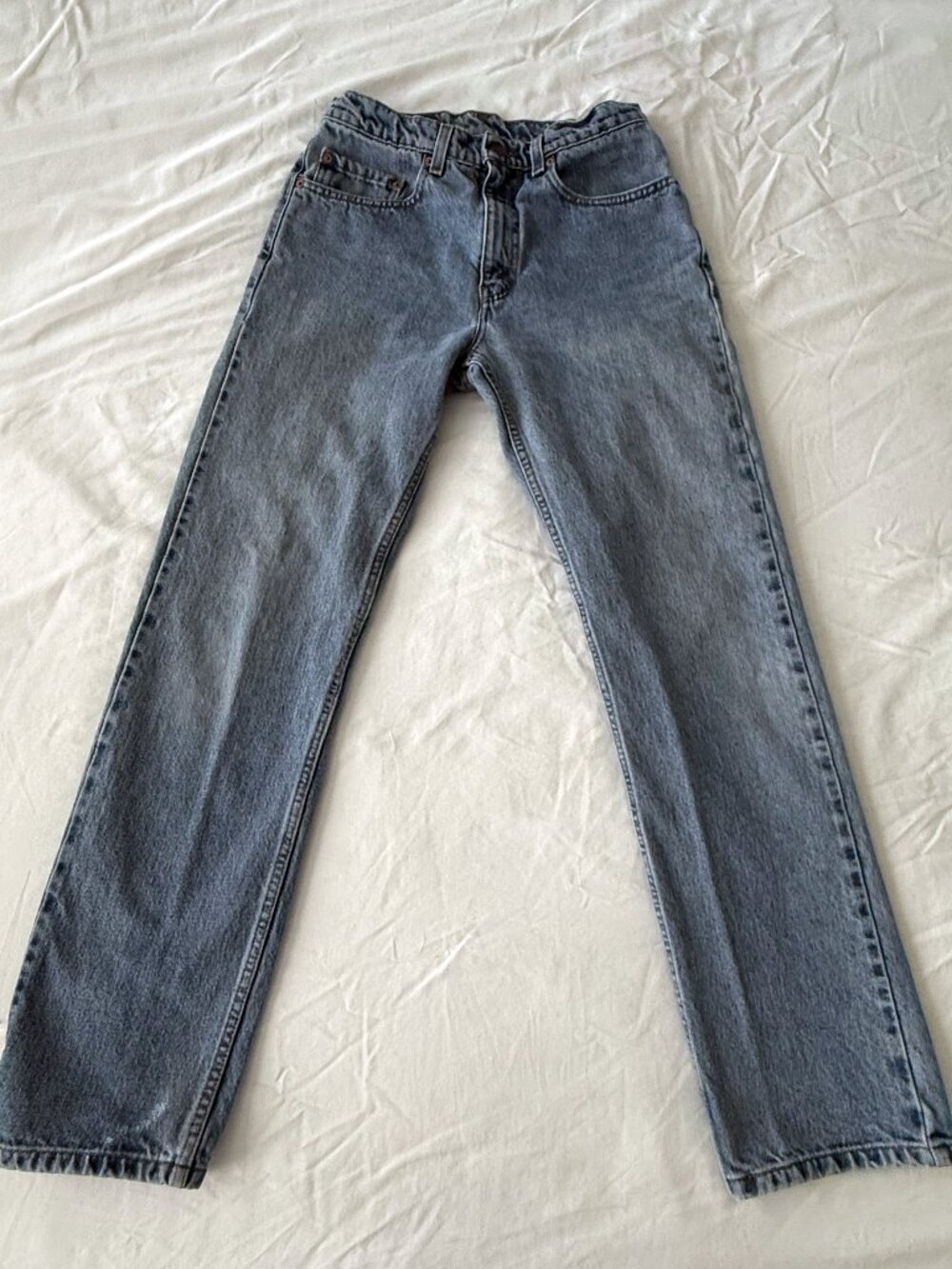 Vtg Levis 505 Regular Fit Straight Leg Jeans Mens 31x32 Medium Wash *READ